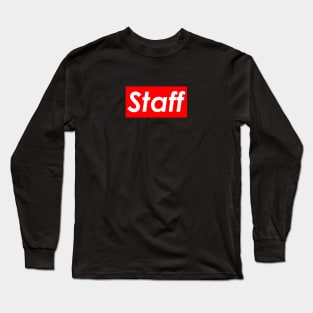 Staff (Red) Long Sleeve T-Shirt